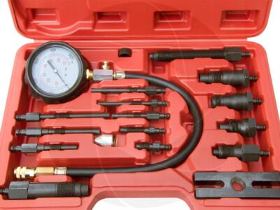 17pc Professional Diesel Engine Cylinder Compression Tester Tool Set Kit 1000PSI