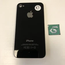 Apple iPhone 4s A1387 Back Glass Cover Replacement Black Genuine OEM C GRADE