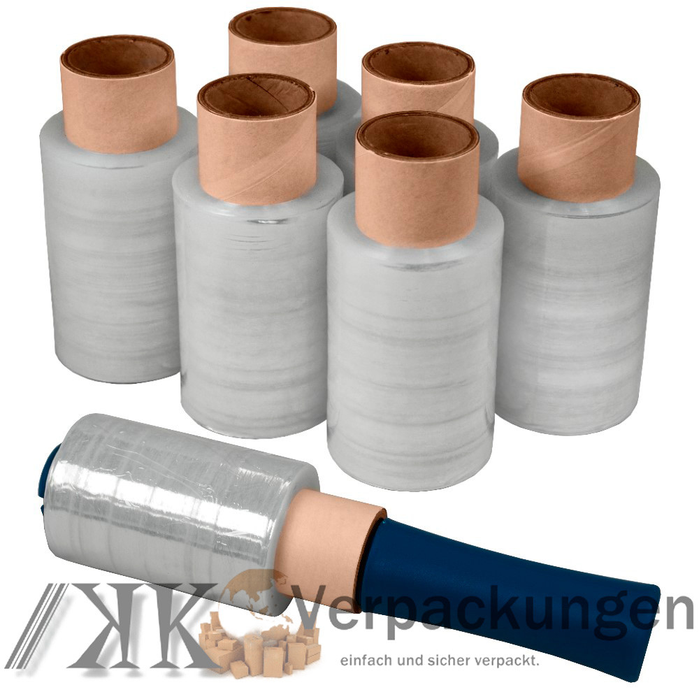 Miniabroller für Stretchfolie, mit einer Breite von 100 bis 150 mm Miniabroller für Stretchfolie, mit einer Breite von 100 bis 150 mm