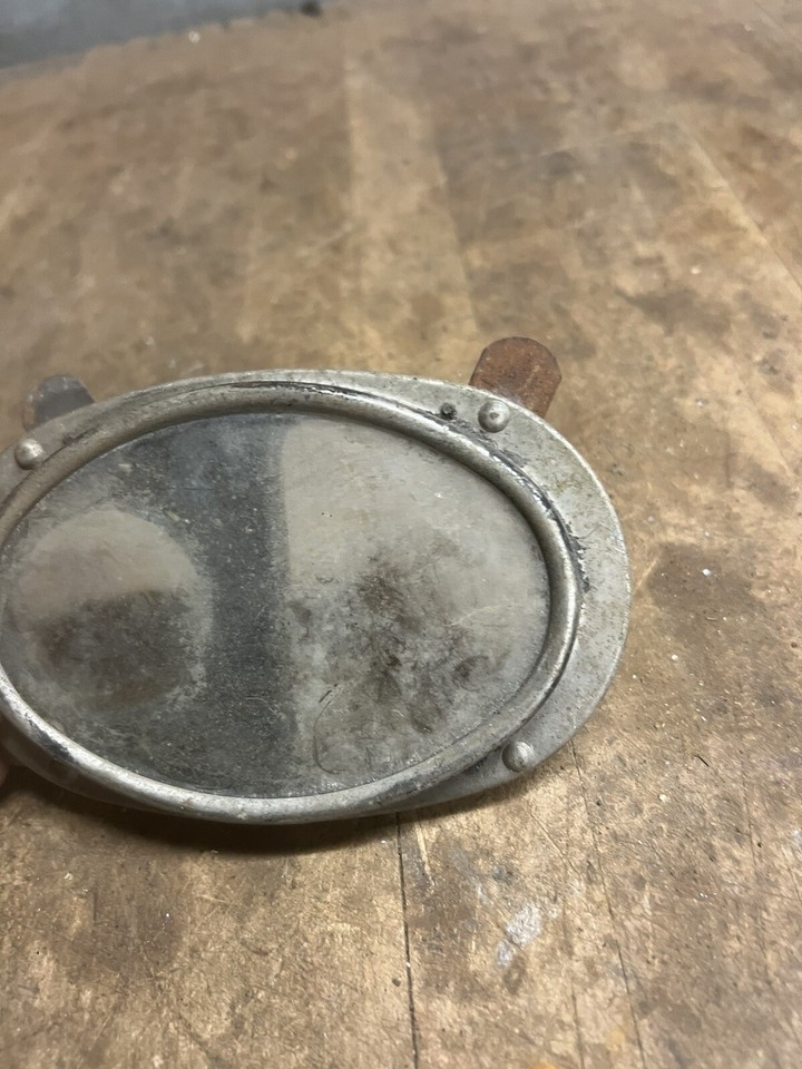 Old Rare Auto Car Dash Gauge Instrument Cluster Panel Bezel Oval Glass