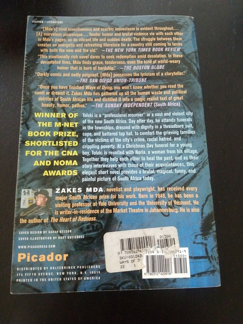 Ways of Dying by Zakes Mda (2002, Paperback) | eBay