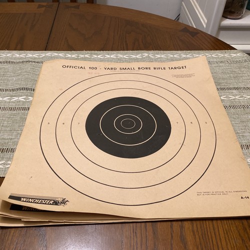 16 Vtg Winchester Target Shooting Paper Targets A-14 100 Yard Small ...
