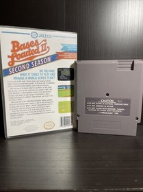Bases Loaded II 2 Second Season Nintendo NES Cart + Bonus NICE!