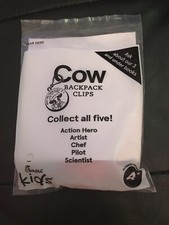 chick fil a cow backpack clip Action Hero 2019 kids meal toy new sealed