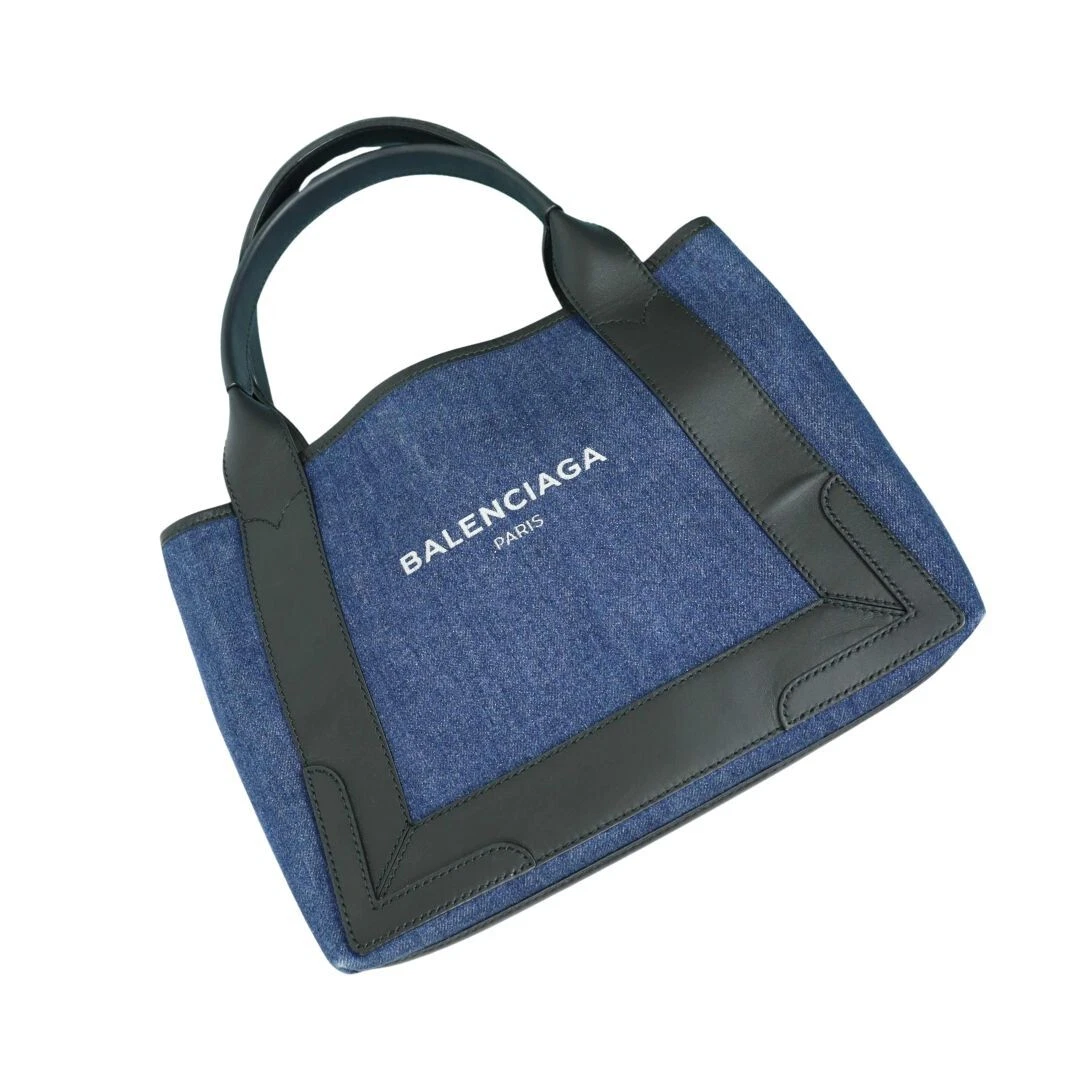 Balenciaga Navy Cabas S Tote Bag in Denim - 00964 | eBay