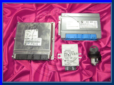 BMW 5'er E39 3.0d Diesel M57 Motorsteuergerät SET STEUERGERÄT DDE EGS EWS SCHLÜSSELSCHLOSS