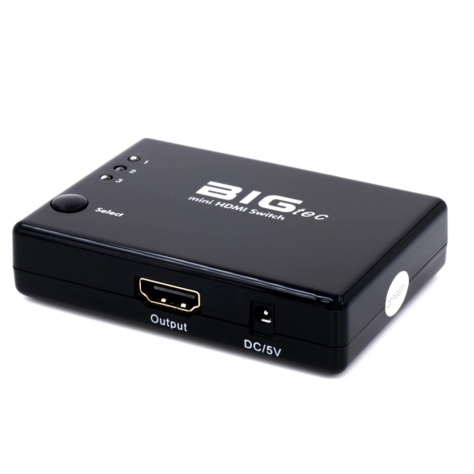 HDMI Switch Verteiler Schalter Umschalter Splitter Verstärker Fernbedienung 3D - Bild 2 von 4