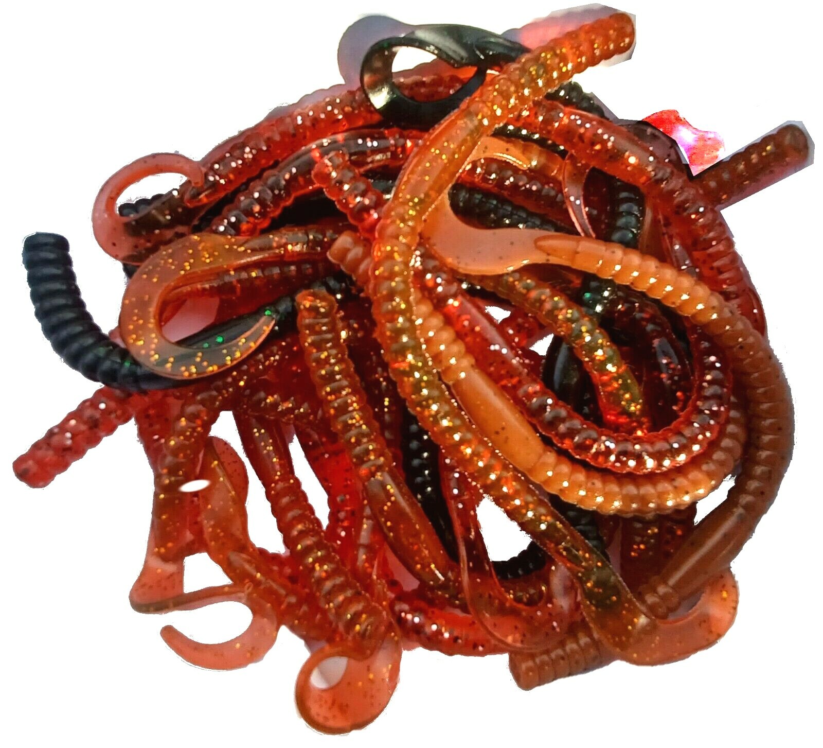 Sea Fishing Jelly Worms Curl Tail Lures Cod Pollock Bass eBay