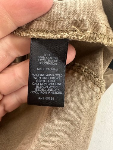 Express Mens Military Jacket Size XS Khaki Patches Hood Utilitarian Brown Zip - Picture 11 of 17