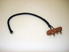 4 Prong Male Plug w/ 6" Wired Soldered Harness for American Flyer Locomotives