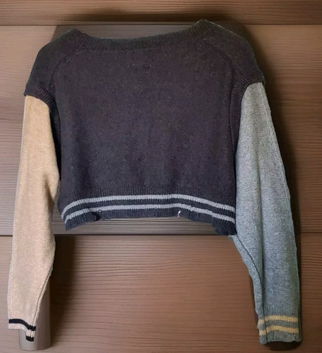 BDG Nuevo Pequeño Urban Outfitters Suéter Gris Tostado Deshilachado Deshilachado - Imagen 10 de 10