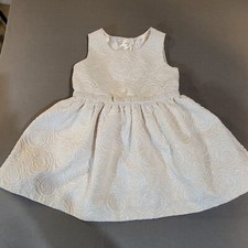Children Place Girls Dress 2 T Lined Dress Cream And Gold Party Wedding Formal