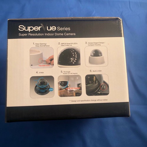 Versiton DKR-V301 SuperView 2.8-12mm Indoor Dome Security Camera 960H 700TVL - Picture 5 of 5