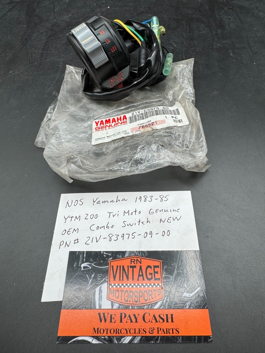 NOS Yamaha 83-85 YTM200 Tri moto Genuine OEM Combo Switch Part