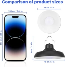 Solar Pendant Light Outdoor - Solar Shed Light Indoor 3000K 4500K 6500K with ...