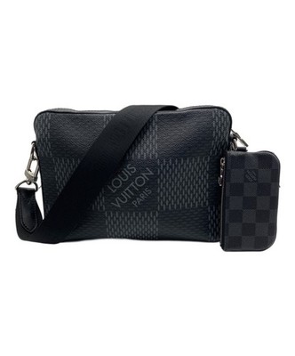 Louis Vuitton Damier Graphite Trio Messenger N50017 Coated Canvas Black #TFB1155