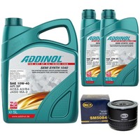 MotoröL Set 10W-40 Semi Synth 1040 7 Liter + ÖLfilter FüR Fiat Ducato Bus 2.3