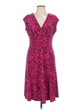 Chaps Women Pink Cocktail Dress L
