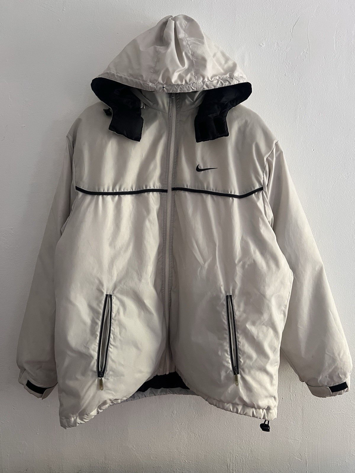 Vintage Nike Jacket Beige Tan 90s Y2K RARE Gorp Puffer Coat image 2