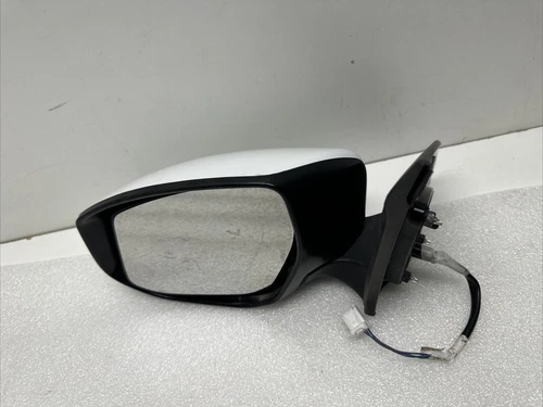 2013-2015 Nissan Sentra Left Driver Side View Power Door Mirror White OEM