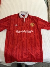 Umbro Manchester United Home Vintage Jersey 1992/94 Men’s Size L Rare