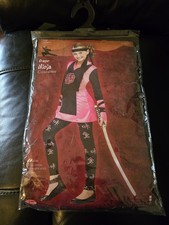 World Dragon Ninja Warrior Girl's Large 12/14 Halloween Costume Kunoichi VGUC