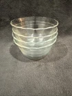 Pyrex Custard Cups Small Bowls 463 6.5 oz Scalloped Edge 3 Line Set of 4 Corning
