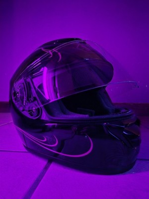 SHOEI - Women's Full-Face Pink daisy Motorcycle Helmet. Small