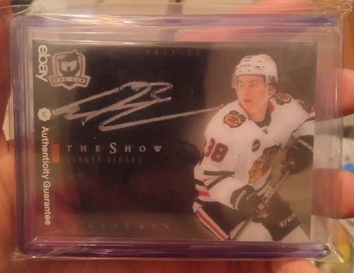 Connor Bedard #SB-CB 2023 Upper Deck The Cup Show Black Autograph card