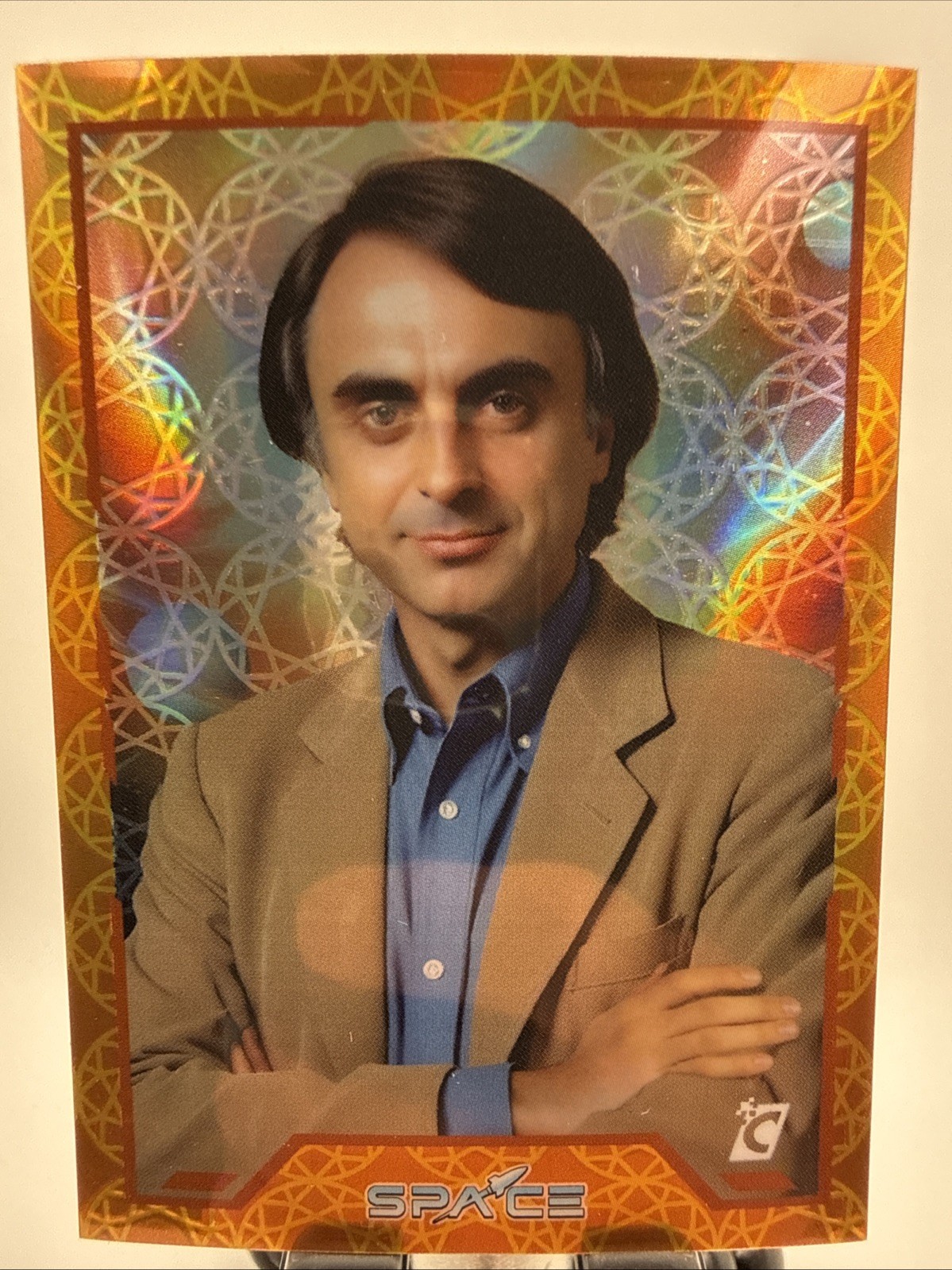 Cardsmiths Trading Card SPACE Serial #’D 74/149 Carl Sagan #3 Beryl Refractor