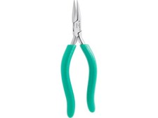 Excelta 2644S - Ergonomic Grips Chain Nose Pliers, S-Shape, 6.25' OAL, Small
