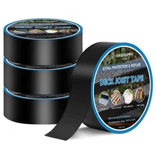 SIKEDEPRO Joist Tape for Decking 2'' X 50'4 Rolls Weatherproof Butyl Tape for.
