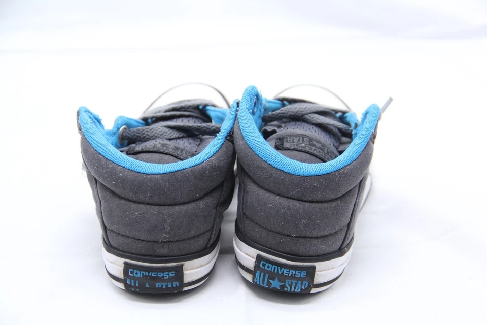 Converse All Star Zapatos Mid Top Zapatos Niños Juniors Talla 12 Gris Azul Tenis Foto 4 de 4