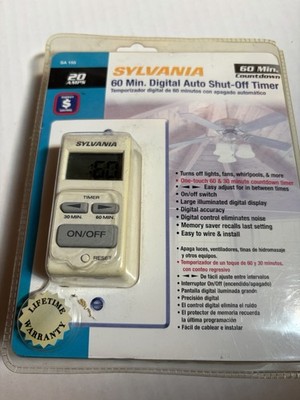 Sylvania SA 155  30-60 minute Digital Auto Shut-Off Timer 20A Fan Lights