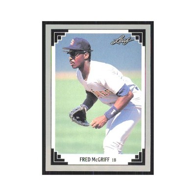 1991 Leaf Fred McGriff Padres #342