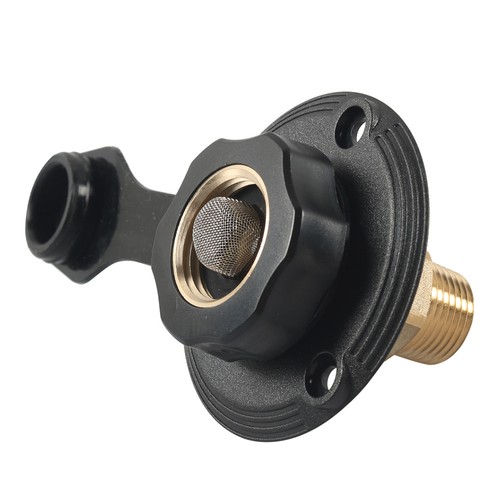 RV City Water Fill Inlet Kit With Check Valve Brass City Water Inlet Flange 1Set - Picture 7 of 18