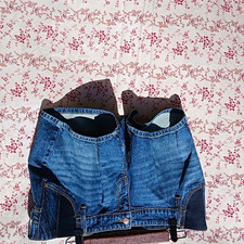 Isabel Maternity Ingrid Isabel Denim Shorts Side Panels 8/29 4" Blue Wash
