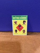 1963 Topps #1 Batting Leaders NM+ Frank Robinson, Musial, Hank Aaron CENTERED