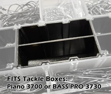 REMOVABLE SLOT BOX TRAY Insert for Bass Pro 3730 or Plano 3700 Tackle Boxes 3D