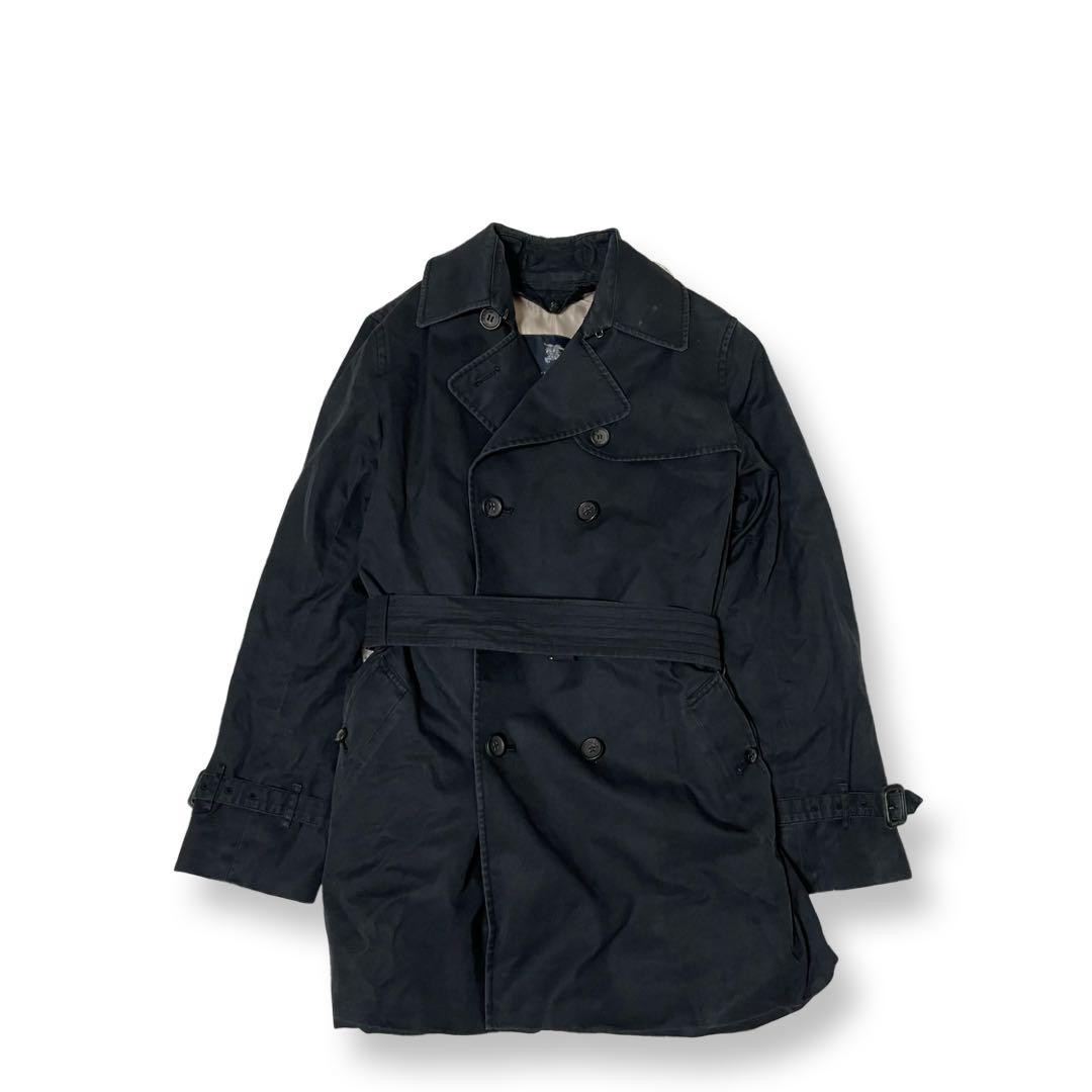 Burberry Trench Coat Black Nova Check Women'S 40