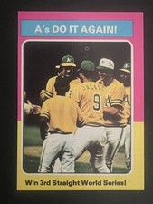 1975 Topps Set-Break #466 World Series Summary with Reggie Jackson Nr Mint
