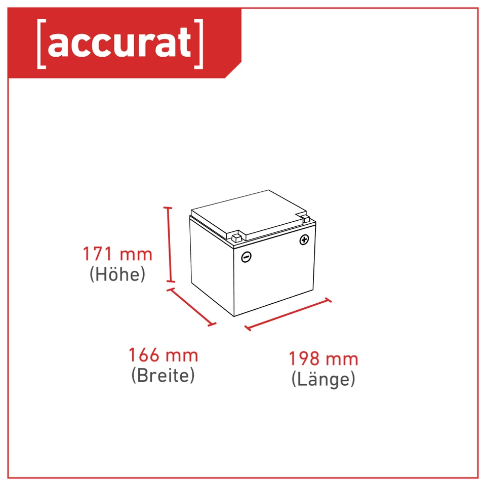 12V 55Ah AGM VRLA Batterie Akku Notstrom USV Elektromobil Versorgungsbatterie - Bild 4 von 4