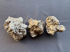 Lot of 3 CaribSea South Sea Base Rock for Aquariums, 2.2 lbs