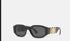 Versace Sunglasses VE 4361 GB1/87 Polished Black Gold Medusa w/case