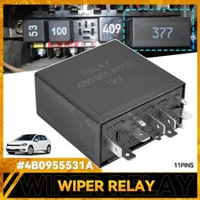 For VW Audi A4 A6 Golf MK4 Bora Seat Skoda Windscreen Wiper Relay 377 4B0955531A