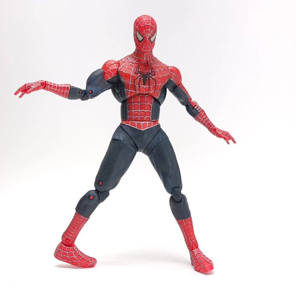 "Figura de acción articulada Spider-Man 2 La película Marvel 12"" pulgadas 2004 Spiderman" Foto 3 de 4
