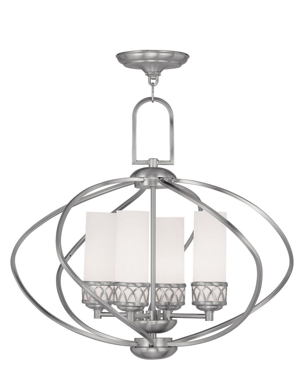Livex Lighting 4724-91 Westfield Chandelier Brushed Nickel