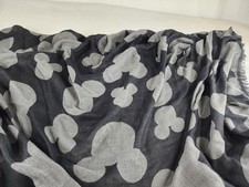 Torrid Mickey Heads Ruana Talla Única Negro Gris Disney Mickey Mouse