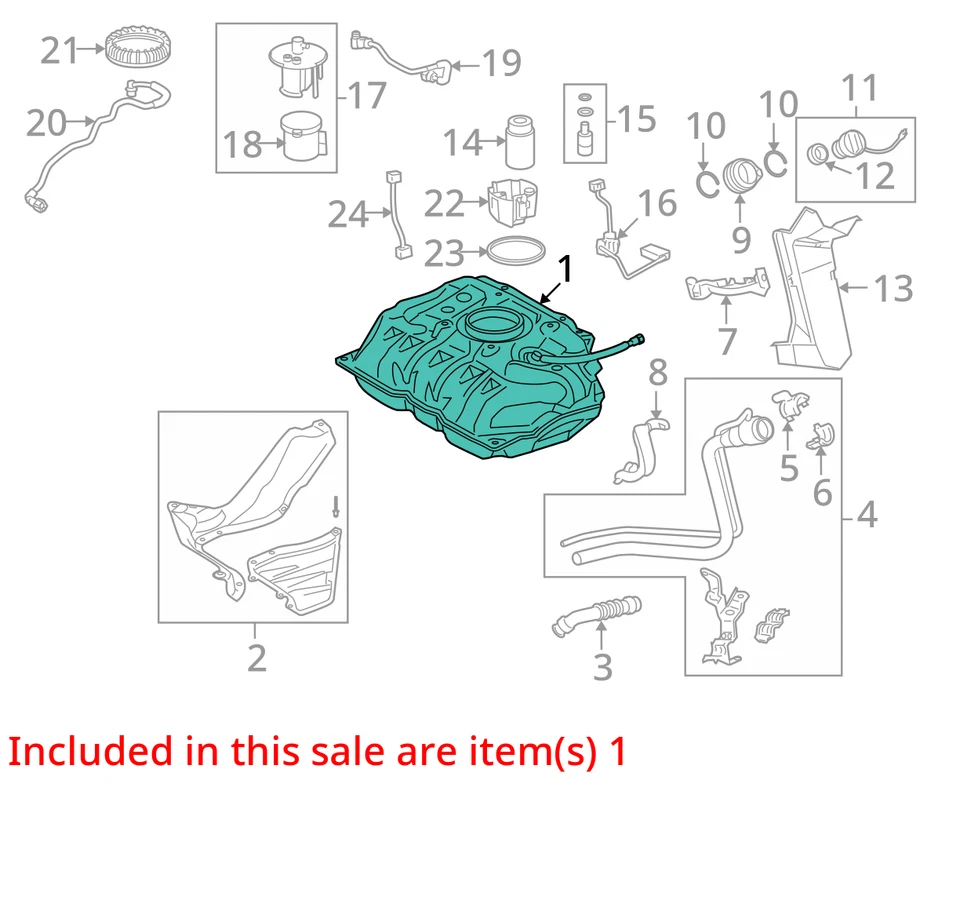 (LOCAL PICKUP ONLY) Fuel Tank Fits 08-14 SCION XD 4316925 Foto 2 de 3