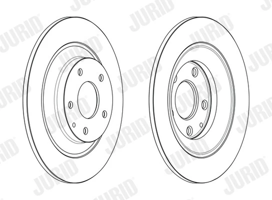 2x BRAKE DISC 563232JC FOR MAZDA PY-Y8/ZA/VPS 2.5L SH-VPTS 2.2L PEXP/PEXB 2.0L - Image 3 of 4